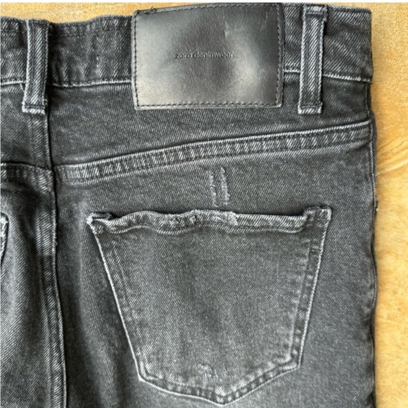 ZARA WOMENS WASHED BLACK DESTROYED SKINNY JEANS SIZE 30 - Picture 8 of 8